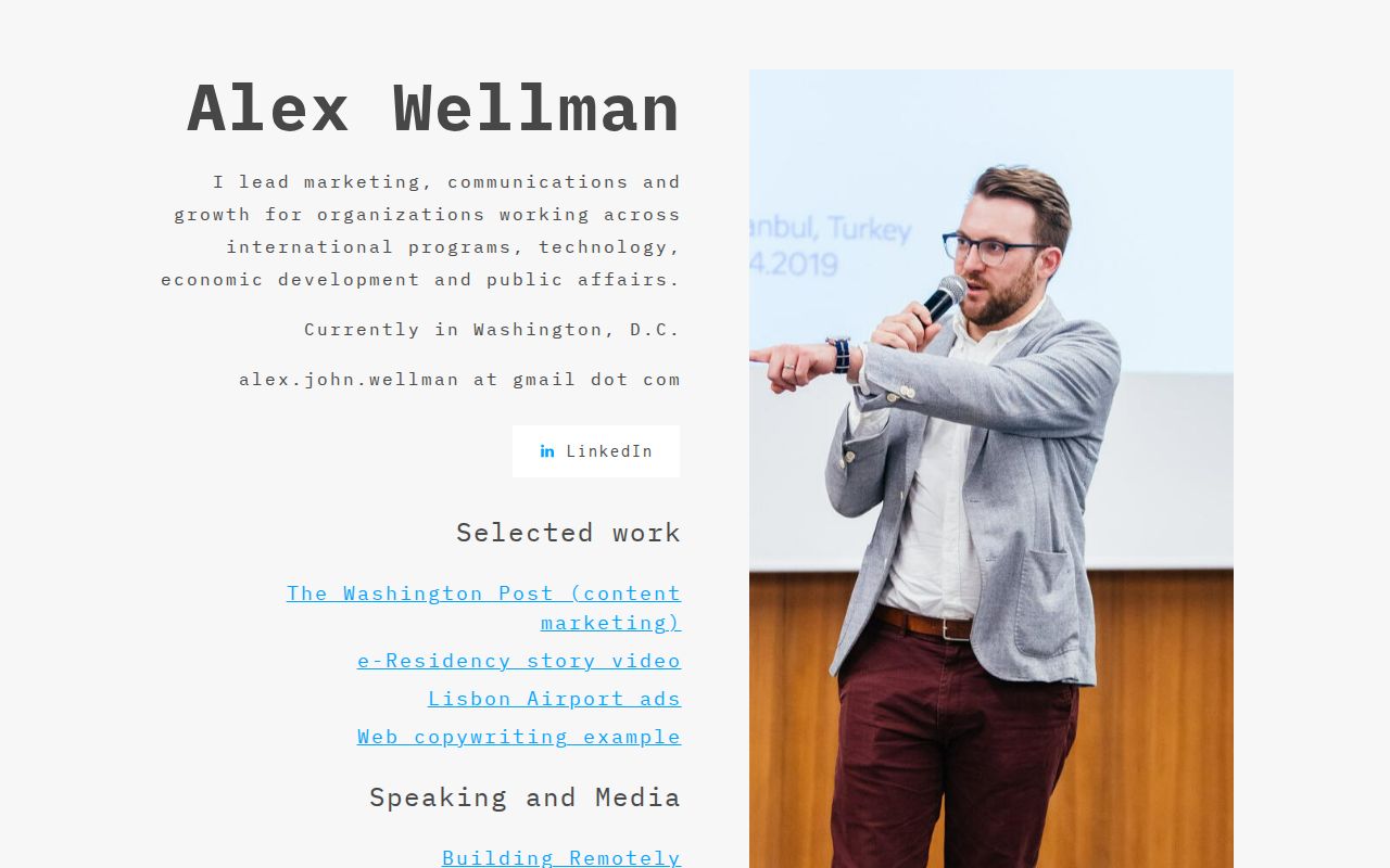 Wellcom Alex Alex Wellman